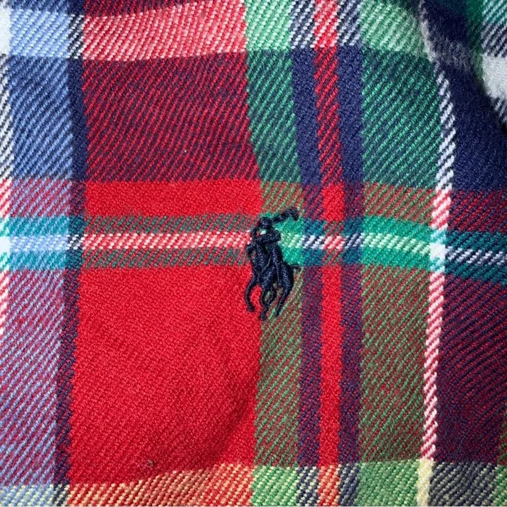 Ralph Lauren Multicolor Plaid Button-Down Shirt Kids Size 7